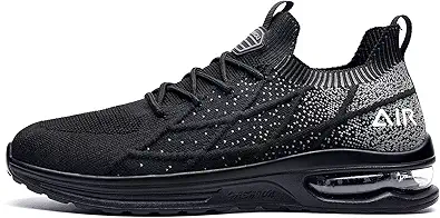 IIV Mens Air Running Shoes Casual Tennis Walking Athletic Gym Fashion Lightweight Slip On Sneakers