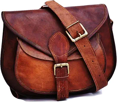 Satchel And Fable Handmade Vintage Crossbody Leather Bags for Women Shoulder Handbag
