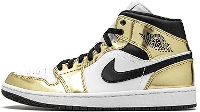 Jordan Air 1 Mid Se Metallic Gold/Black-White Mens Dc1419 700 - Size 11