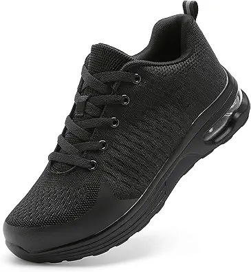 LUPWEE Steel Toe Shoes for Men Women, Slip Resistant Safety Work Shoes Puncture Proof Comfortable Indestructible Sneakers with Specialized Work Insole for Industry Construction Warehouse