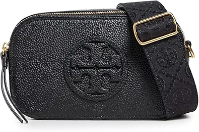 Tory Burch Women's Miller Mini Crossbody Bag, Black, One Size