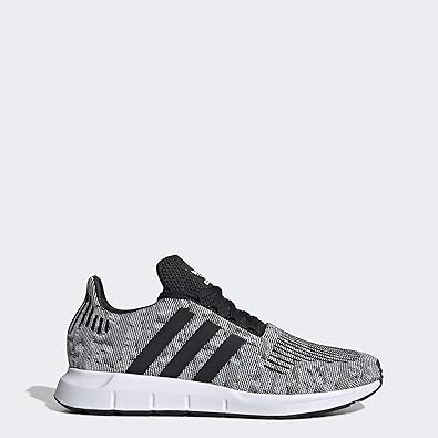 adidas Men's Swift Run Sneaker, Core White/Core White/Black, 11