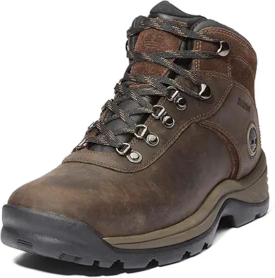 Timberland Men's Flume Mid Waterproof Hiking Boot, Dark Brown, 13