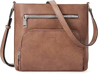 CLUCI Crossbody Purse for Women Multi Pockets Bag Vegan Leather Small Shoulder Handbags Summer Travel Designer Vintage Ladies