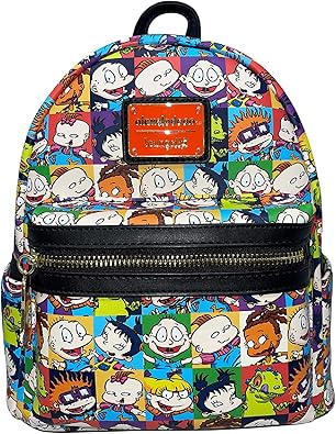 Loungefly The Rugrats Allover Print Nickelodeon Womens Double Strap Shoulder Bag Purse