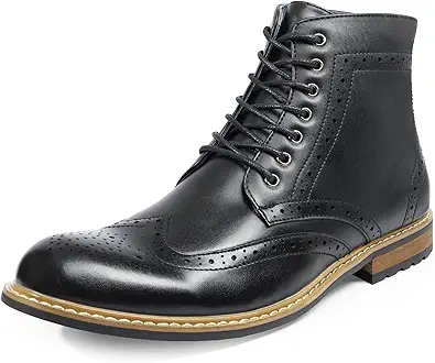 Bruno Marc Men's Dress Ankle Motorcycle Boots