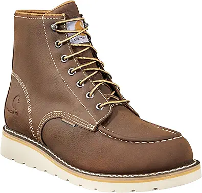 Carhartt Men's Waterproof 6" Moc Steel Toe Wedge Work Boot
