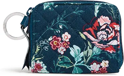 Vera Bradley Cotton Petite Zip-Around Wallet with RFID Protection