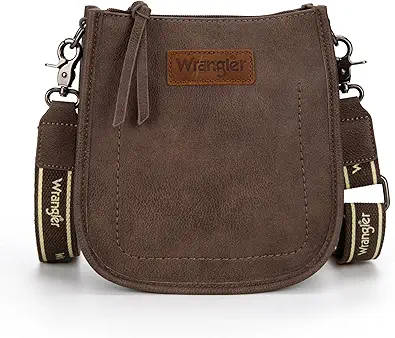 Wrangler Small Crossbody Bag for Women Western Shoulder Purse with Adjustable Strap