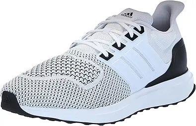 adidas Men's UBounce DNA Sneaker, White/White/Black, 12.5