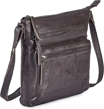 Wise Owl Accessories Small Crossbody Bags for Women Real Leather Purse Handbags Crossover Over the Shoulder Pocketbook