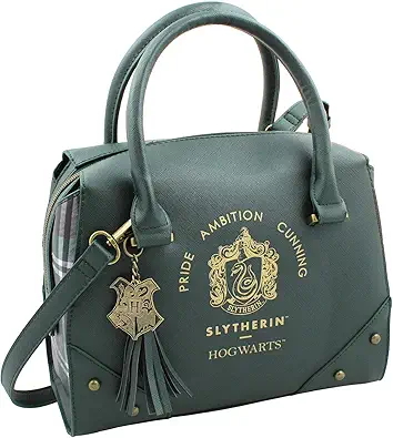Harry Potter Purse Designer Handbag Hogwarts Houses Womens Top Handle Shoulder Satchel Bag Slytherin