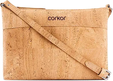 Cork Purse – Cork Handbags for Women, Vegan Crossbody Bag Cruelty Free Black Color