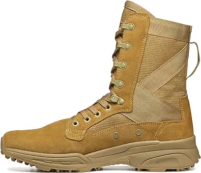 GARMONT TACTICAL T8 NFS 670 T.A.A. Military Combat Boots for Men and Women, Army, Air Force, T.A.A., AR670-1 and GSA Compliant Footwear, Lightweight, Suede Leather
