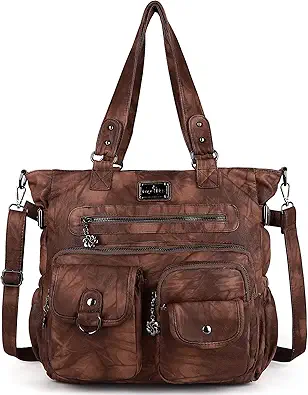 Angelkiss Purses and Handbag for Women Soft Leather Hobo Bags Satchel Shoulder Bags Ladies Tote Crossbody Bag