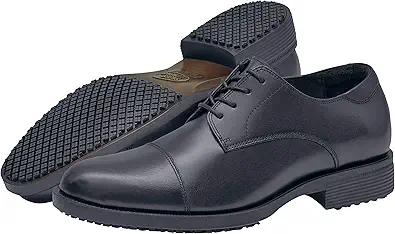 Shoes for Crews Dress Shoes for Men, MenÔÇÖs Oxfords, Zapatos De Vestir para Hombre, Slip Resistant, Brown or Black