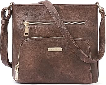 CLUCI Small Crossbody Purse for Women Compact Vegan Leather Purse with Multi Pockets Shoulder Handbags for Travel
