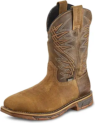Irish Setter, Marshall, MenÔÇÖs, 11", Waterproof, Steel Safety Toe, Pull-On Work Boot