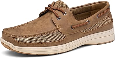 Vostey Men's Boat Shoes Slip On Stylish Casual Loafers Deck Shoes for Men