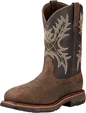 Ariat Men's WorkHog Wide Square Toe Waterproof Composite Toe Work Boot