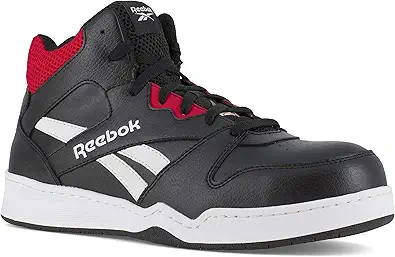 Men's Rb4162 Bb4500 Safety Composite Toe Low Cut Work Sneaker Black and White