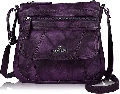 Angel Kiss Crossbody Bags for Women PU Leather Shoulder Handbag Ladies Purses and Handbag with adjustable Strap