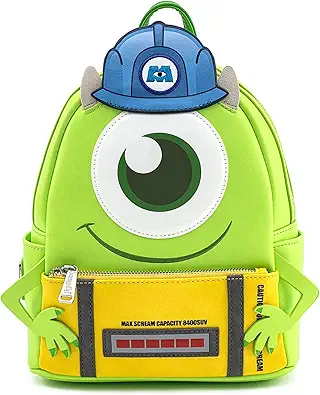 Loungefly Disney Monsters Inc Mike Wazowski Scare Cosplay Womens Double Strap Shoulder Bag Purse