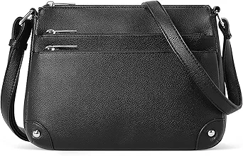 WESTBRONCO Crossbody Bags for Women, Medium Size Shoulder Handbags, Satchel Purse with Multi Zipper Pocket
