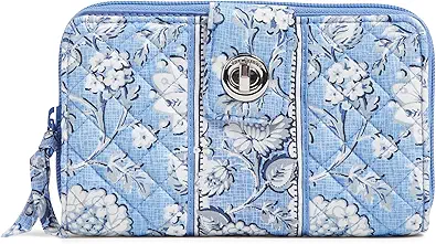 Vera Bradley Women's Iconic RFID Turnlock Wallet, Signature Cotton