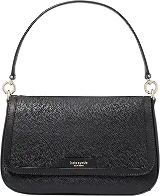 kate spade new york Hudson Pebbled Leather Flap Shoulder Bag