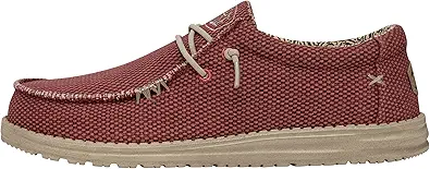 Hey Dude Men's Wally Stitch | Men's Loafers | Men's Slip On Shoes | Comfortable & Light-Weight