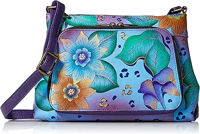 Anna by Anuschka Crossbody Organizer Bag-Leather