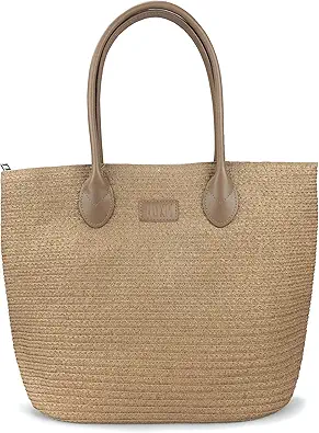 Straw Rattan Women Tote Summer Beach Shoulder Handbag