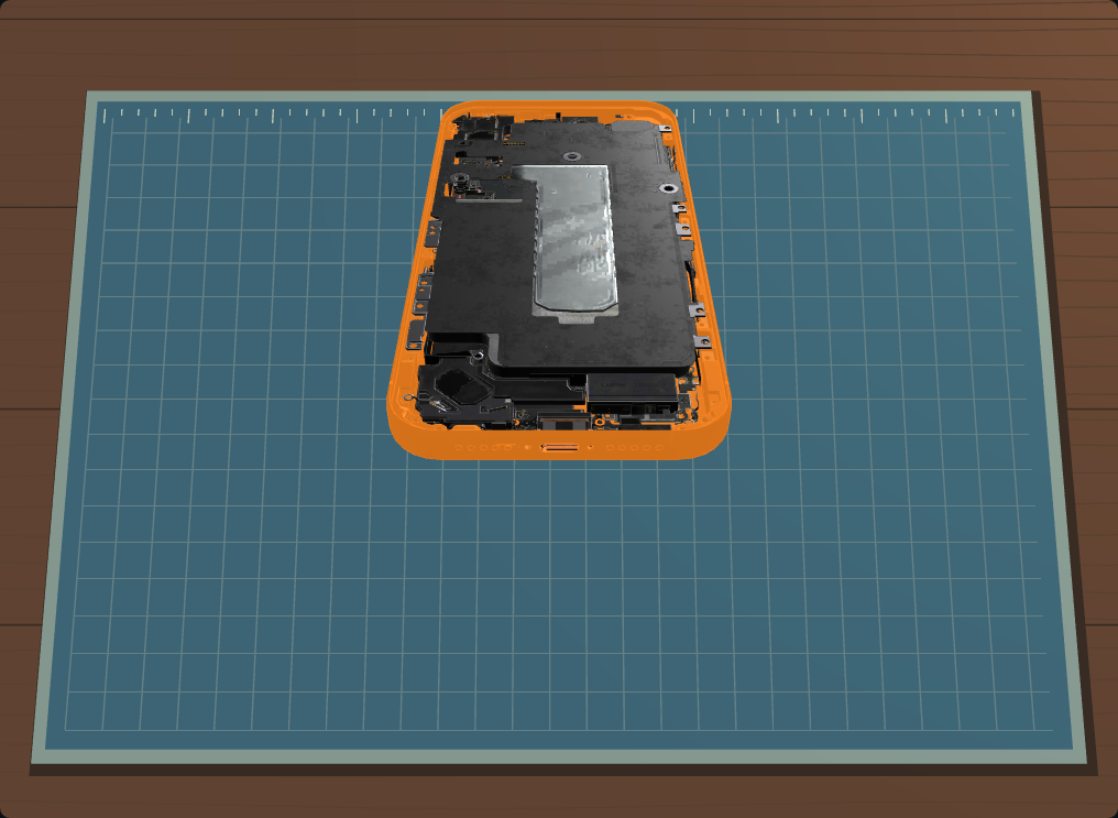 Simulator view: Clean the sealing surfaces